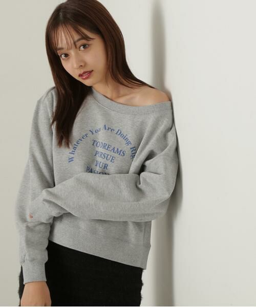 **PROPORTION BODY DRESSING / プロポーションボディドレッシング カットソー | ロゴスエット 24AW(トップグレー1)