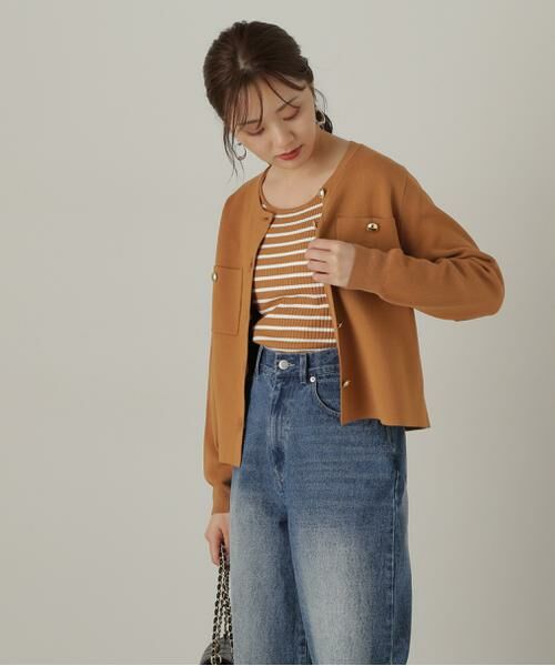 セール】 ボーダーリブニット 24AW （ニット・セーター