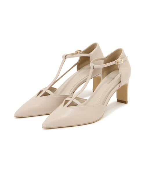 ＊＊PROPORTION BODY DRESSING / プロポーションボディドレッシング　 シューズ | クロスストラップパンプス（ベージュ）