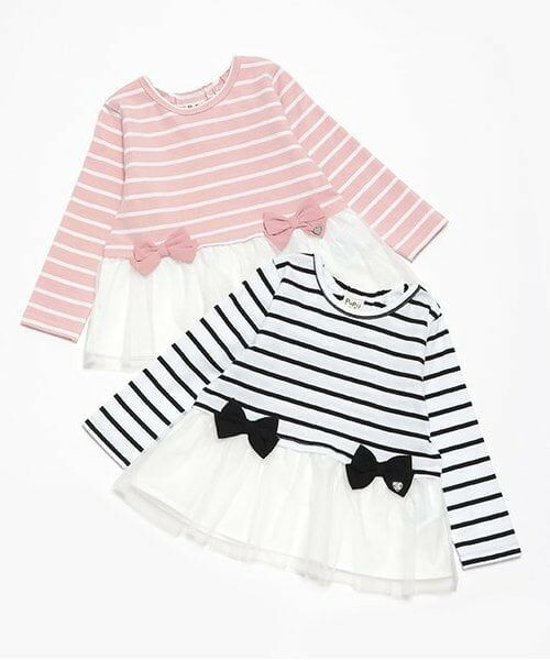 Pupil House / ピューピルハウス Tシャツ | 裾フリルボーダーT | 詳細8