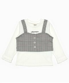 Pupil House / ピューピルハウス Tシャツ | チェックビスチェドッキングT