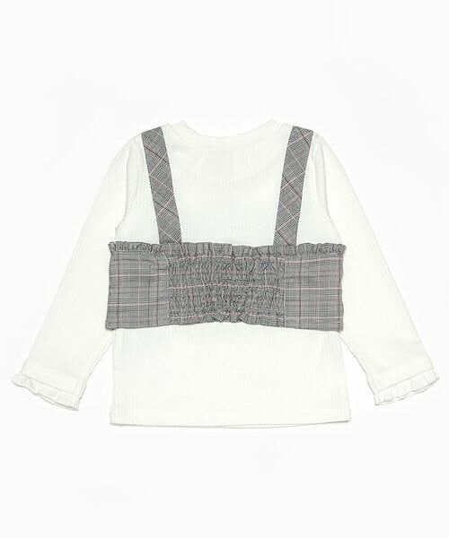 Pupil House / ピューピルハウス Tシャツ | チェックビスチェドッキングT | 詳細1