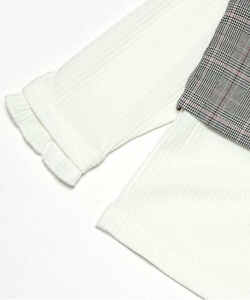 Pupil House / ピューピルハウス Tシャツ | チェックビスチェドッキングT | 詳細5