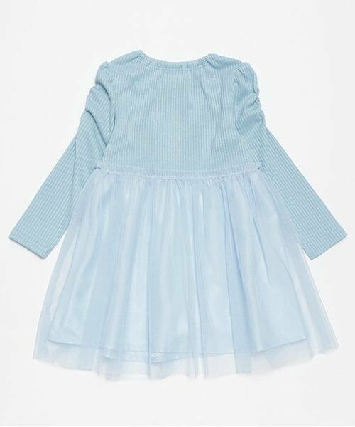 Pupil House / ピューピルハウス ミニ丈・ひざ丈ワンピース | リボンチュールドッキングワンピ | 詳細1
