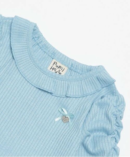 Pupil House / ピューピルハウス ミニ丈・ひざ丈ワンピース | リボンチュールドッキングワンピ | 詳細2