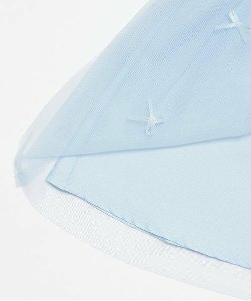 Pupil House / ピューピルハウス ミニ丈・ひざ丈ワンピース | リボンチュールドッキングワンピ | 詳細6