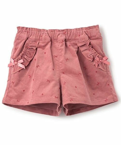 Pupil House / ピューピルハウス ショート・ハーフ・半端丈パンツ | 総柄Ptショートパンツ(モデレート ピンク)