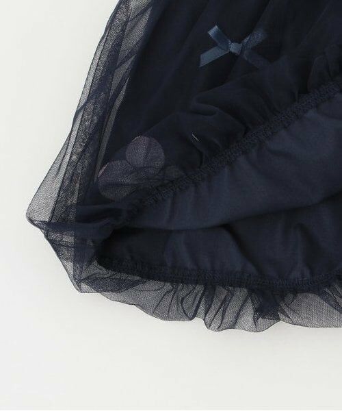 Pupil House / ピューピルハウス ミニ・ひざ丈スカート | 花モチーフチュールスカート | 詳細4