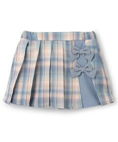 Pupil House / ピューピルハウス ミニ・ひざ丈スカート | チェック切り替えプリーツスカート