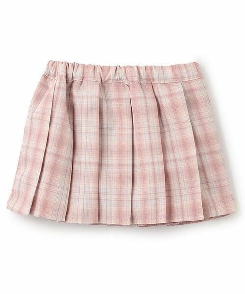 Pupil House / ピューピルハウス ミニ・ひざ丈スカート | チェック切り替えプリーツスカート | 詳細1