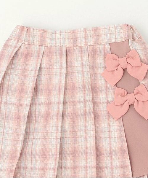 Pupil House / ピューピルハウス ミニ・ひざ丈スカート | チェック切り替えプリーツスカート | 詳細2