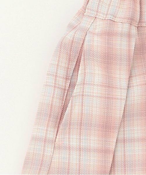 Pupil House / ピューピルハウス ミニ・ひざ丈スカート | チェック切り替えプリーツスカート | 詳細3