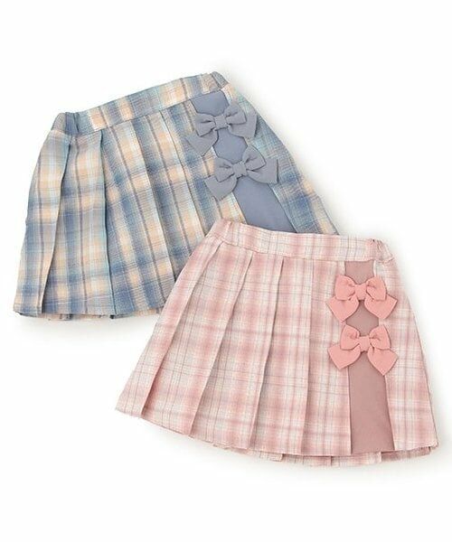 Pupil House / ピューピルハウス ミニ・ひざ丈スカート | チェック切り替えプリーツスカート | 詳細7