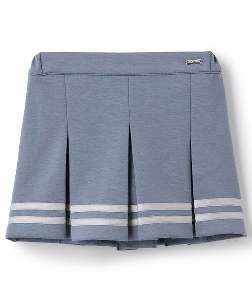 Pupil House / ピューピルハウス ショート・ハーフ・半端丈パンツ | カットプリーツスカート（ブルー グレー）