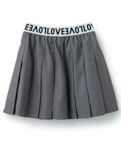 Pupil House / ピューピルハウス ショート・ハーフ・半端丈パンツ | 【milkycoast】ウエストロゴ入りプリーツSK