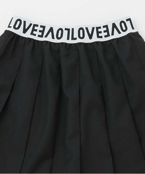 Pupil House / ピューピルハウス ショート・ハーフ・半端丈パンツ | 【milkycoast】ウエストロゴ入りプリーツSK | 詳細2