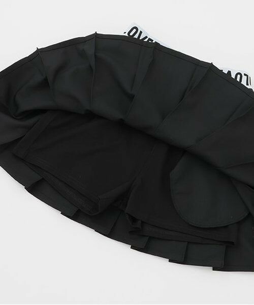 Pupil House / ピューピルハウス ショート・ハーフ・半端丈パンツ | 【milkycoast】ウエストロゴ入りプリーツSK | 詳細5