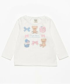 Pupil House / ピューピルハウス Tシャツ | 990T長袖クマリボンスウィーツ