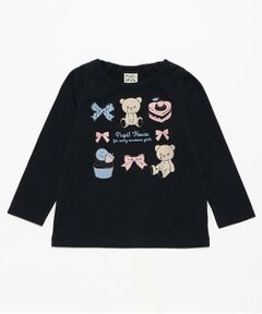 Pupil House / ピューピルハウス Tシャツ | 990T長袖クマリボンスウィーツ