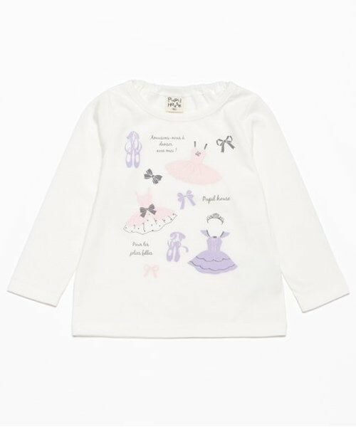 Pupil House / ピューピルハウス Tシャツ | 990T長袖バレリーナ（オフ ホワイト）