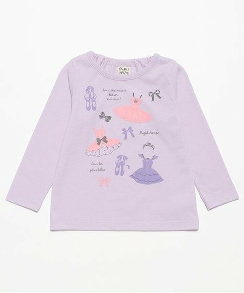 Pupil House / ピューピルハウス Tシャツ | 990T長袖バレリーナ（ラベンダー）