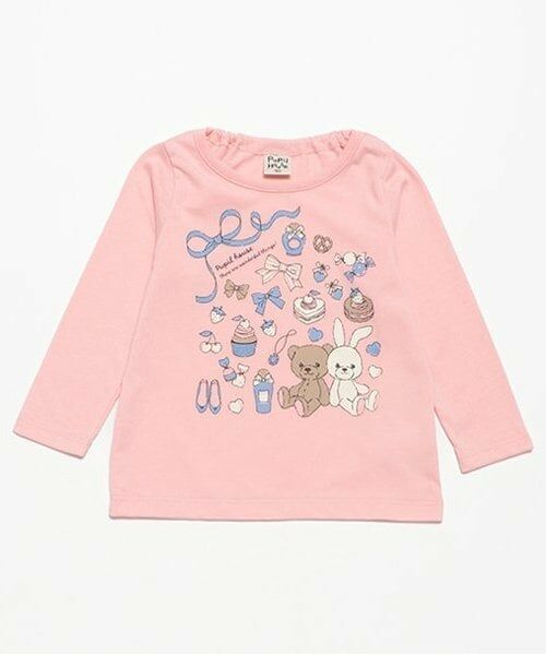 Pupil House / ピューピルハウス Tシャツ | 990T長袖キャラ雑貨（ピンク）