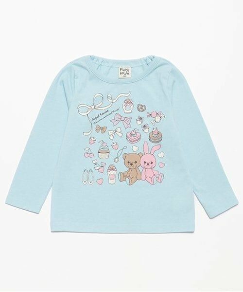 Pupil House / ピューピルハウス Tシャツ | 990T長袖キャラ雑貨（サックス）