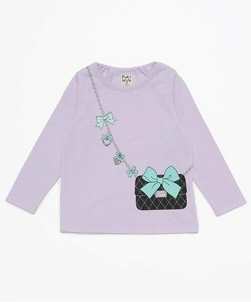 Pupil House / ピューピルハウス Tシャツ | 990T長袖ポシェット（ラベンダー）
