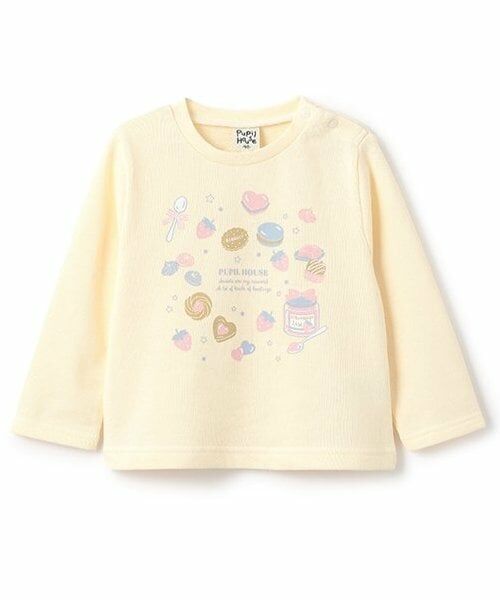Pupil House / ピューピルハウス Tシャツ | 18TR長袖スウィーツ(アイボリー)