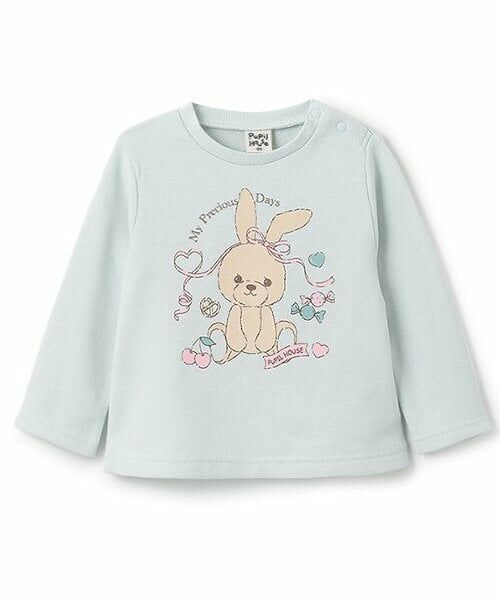 Pupil House / ピューピルハウス Tシャツ | 18TR長袖うさぎぬい(ミント)