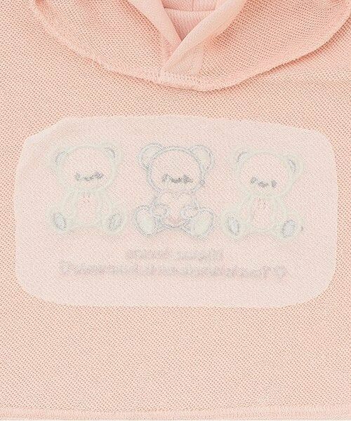 Pupil House / ピューピルハウス パーカー | クマアップリケ短丈レイヤードパーカー | 詳細5