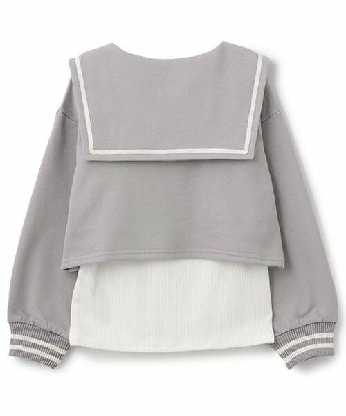 Pupil House / ピューピルハウス スウェット | セーラー衿短丈レイヤードPO | 詳細1