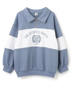 Pupil House / ピューピルハウス スウェット | 【milkycoast】ハーフジップ切り替えトレーナー