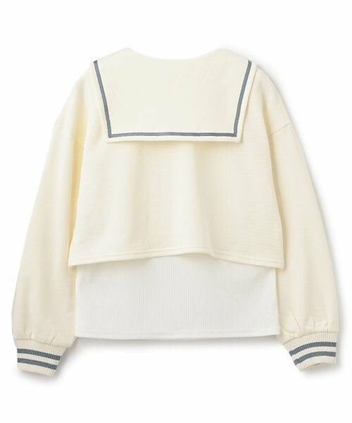 Pupil House / ピューピルハウス スウェット | 【milkycoast】セーラー衿短丈レイヤードPO | 詳細1