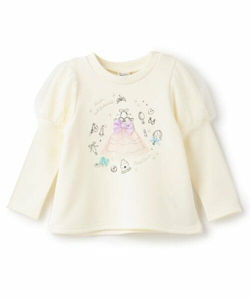 Pupil House / ピューピルハウス スウェット | 袖パフチュールプルオーバー（アイボリー）