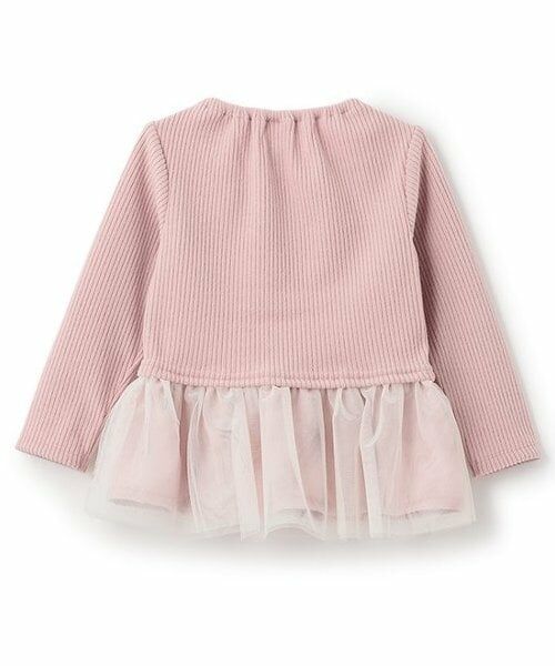 Pupil House / ピューピルハウス Tシャツ | 裾チュール刺しゅう衿つき長袖T | 詳細1