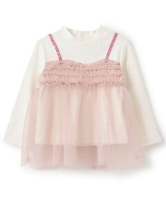 Pupil House / ピューピルハウス Tシャツ | チュールビスチェドッキング長T