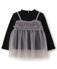 Pupil House / ピューピルハウス Tシャツ | チュールビスチェドッキング長T