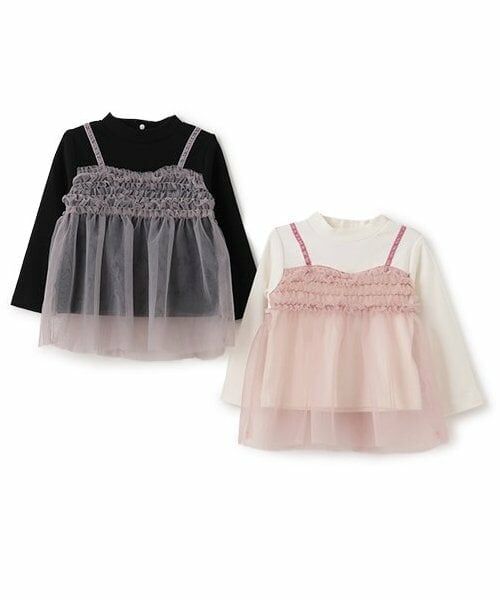 Pupil House / ピューピルハウス Tシャツ | チュールビスチェドッキング長T | 詳細9