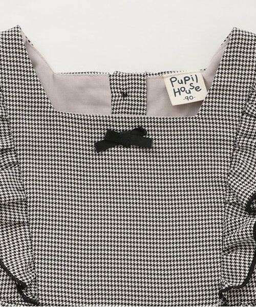 Pupil House / ピューピルハウス ミニ丈・ひざ丈ワンピース | 裾イチゴ刺しゅうジャンスカ | 詳細2