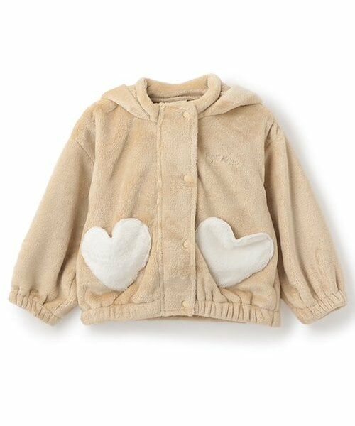 Pupil House / ピューピルハウス その他アウター | くま耳ファーコート（ベージュ）