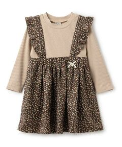 Pupil House / ピューピルハウス ミニ丈・ひざ丈ワンピース | 花柄ドッキングワンピース