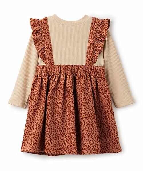 Pupil House / ピューピルハウス ミニ丈・ひざ丈ワンピース | 花柄ドッキングワンピース | 詳細1