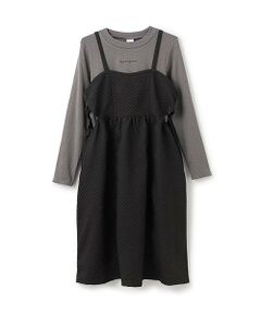 Pupil House / ピューピルハウス ミニ丈・ひざ丈ワンピース | 【milkycoast】JQキャミワンピテレコ長T