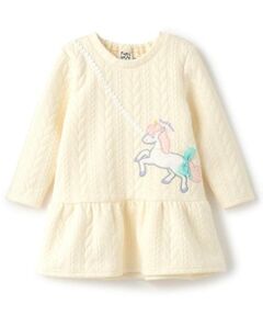 Pupil House / ピューピルハウス ミニ丈・ひざ丈ワンピース | ユニコーンポシェットキルトワンピース