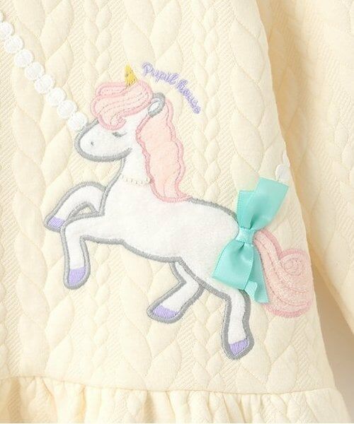 Pupil House / ピューピルハウス ミニ丈・ひざ丈ワンピース | ユニコーンポシェットキルトワンピース | 詳細3