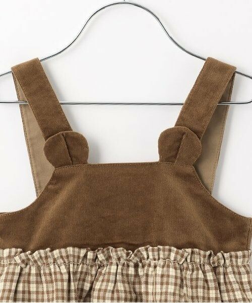 Pupil House / ピューピルハウス ミニ丈・ひざ丈ワンピース | くまみみジャンスカ | 詳細2