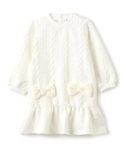 Pupil House / ピューピルハウス ミニ丈・ひざ丈ワンピース | ジャガードワンピース