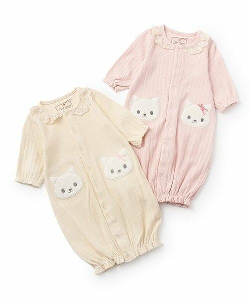 Pupil House / ピューピルハウス ロンパース | ねこアップリケ２ウェイオール | 詳細9