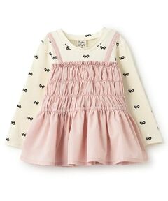 Pupil House / ピューピルハウス Tシャツ | シャーリングビスチェ長袖トップス